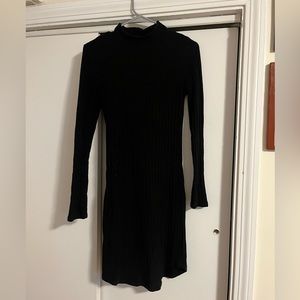 Abercrombie + Fitch Black Long Sleeve Sweater Dress S